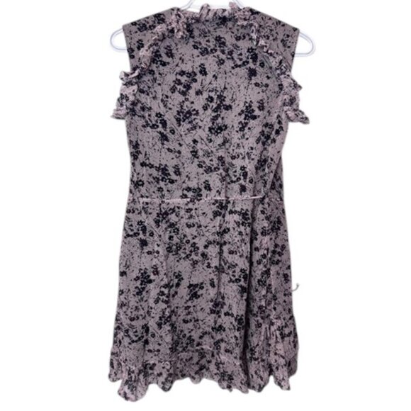 All Saints Priya petal print wrap sleeveless dress size XS - Picture 6 of 13